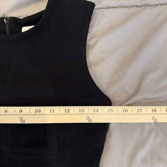 MM LaFleur The Katie Dress Sleeveless Tailored Sheath Back Zip Black Size 0 - Picture 8 of 11